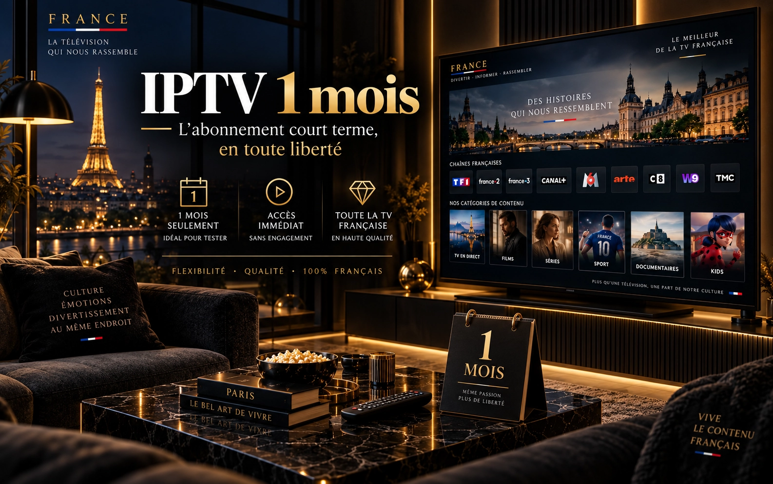 IPTV 1 mois en France